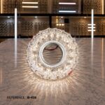 Spot LED décoratif rond en cristal