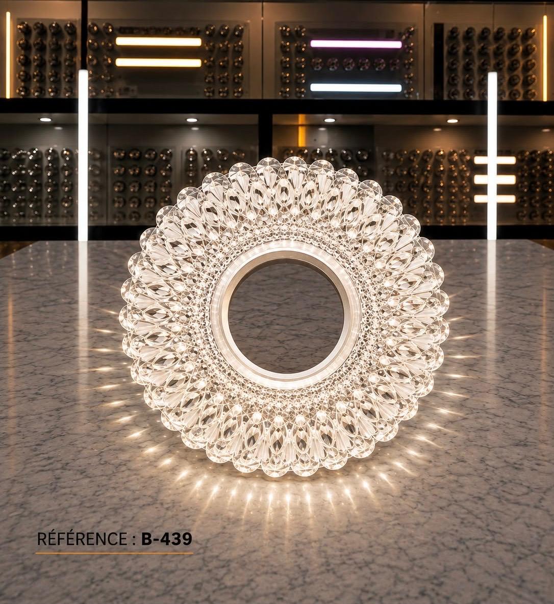 B-439 Spot LED décoratif rond – Design pétales – Image 1